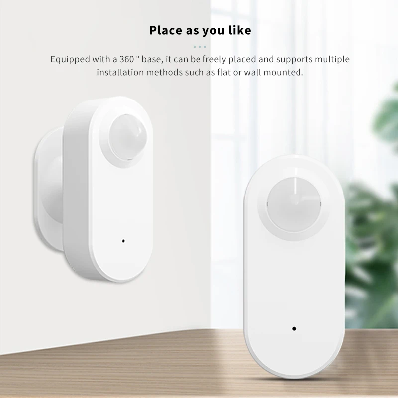 Tuya Zigbee Human Presence+ PIR Motion Detection Sensor Luminance Detector Battery Operated Support Zigbee2mqtt Home Assistant