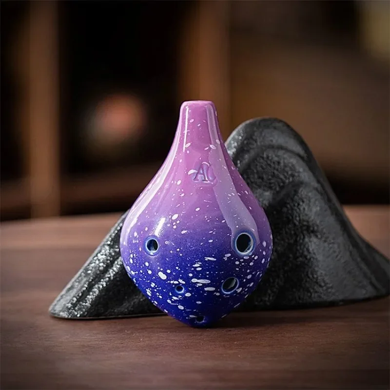 Ocarina Mayor Inner Ac Key, niveau professionnel, adulte, école primaire, élève, ciel étoilé, céramique, six trous, alto traditionnel