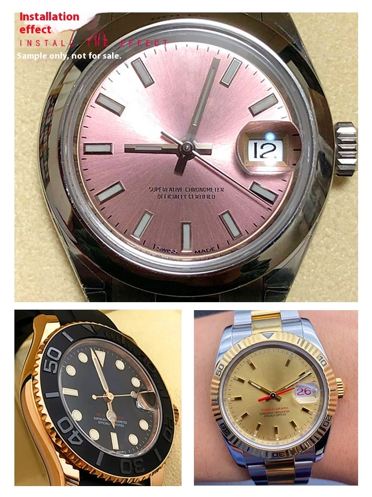 Сапфировое зеркало для Rolex Black Green Water Ghost 116610 116613 14060, устойчивая к царапинам маска, высококачественные стеклянные аксессуары