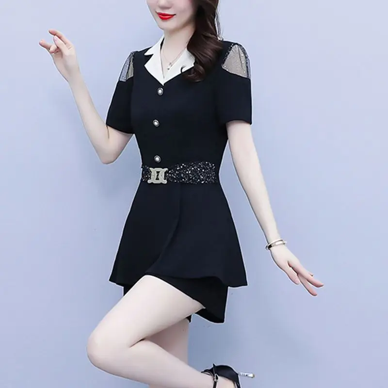 Showcasing Height and Slimming Temperament Fashionable Professional Set 2024 Spring/summer New Fashion Casual Two-piece Set