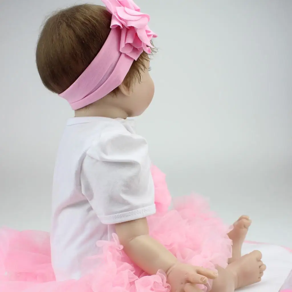 Lifelike Vinyl Baby Doll Toy Soft Silicone Realistic Reborn Doll for Kids Education Learning Kindergarten Collection