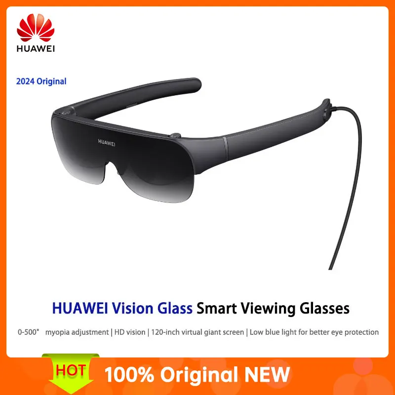 HUAWEI Vision Glass smart viewing glasses | 0-500° myopia adjustment HD vision | 120-inch virtual giant screen | low blue light