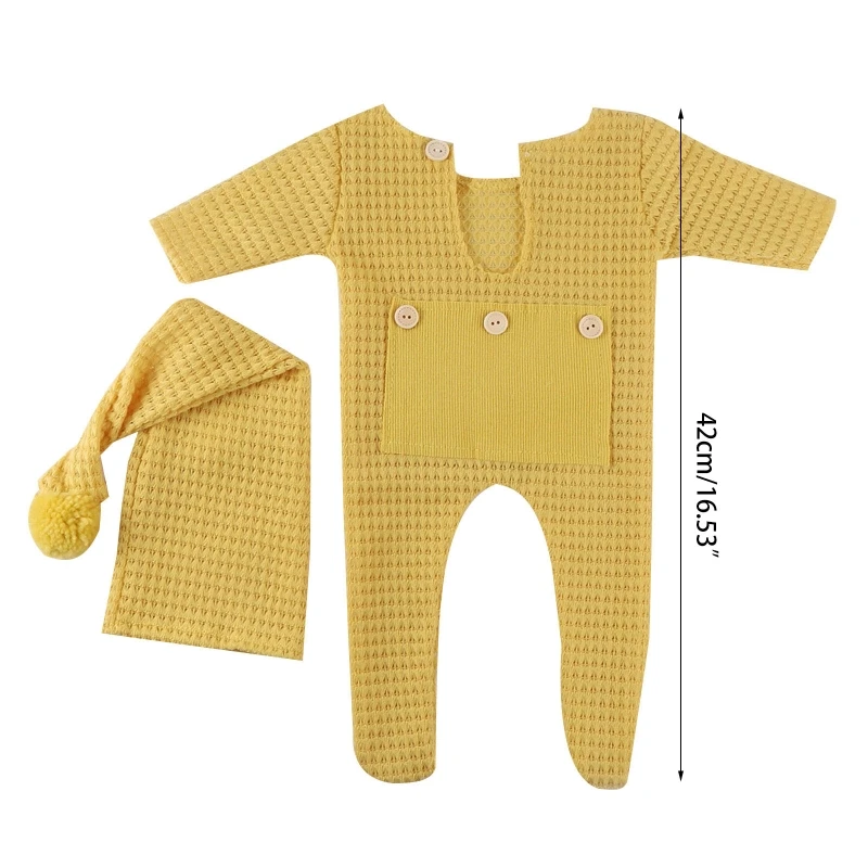 Sơ Sinh Đạo Cụ Chụp Ảnh Một Mảnh Hình Ảnh Cho Bé Quần Áo Jumpsuit Dệt Kim Thả Vận Chuyển