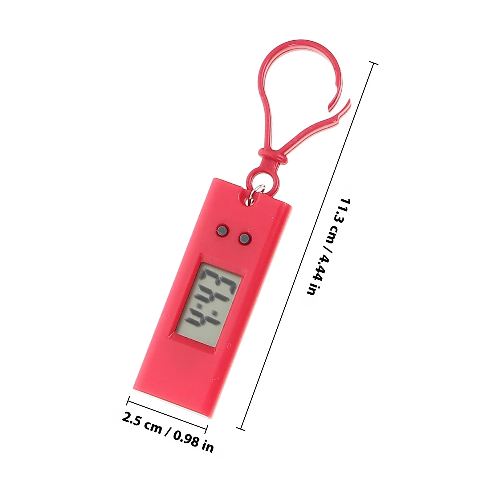 5pcs Electronic Watch Keychain Mini Watch For Students Nurse Outdoor Use Clip On Backpack Keyring