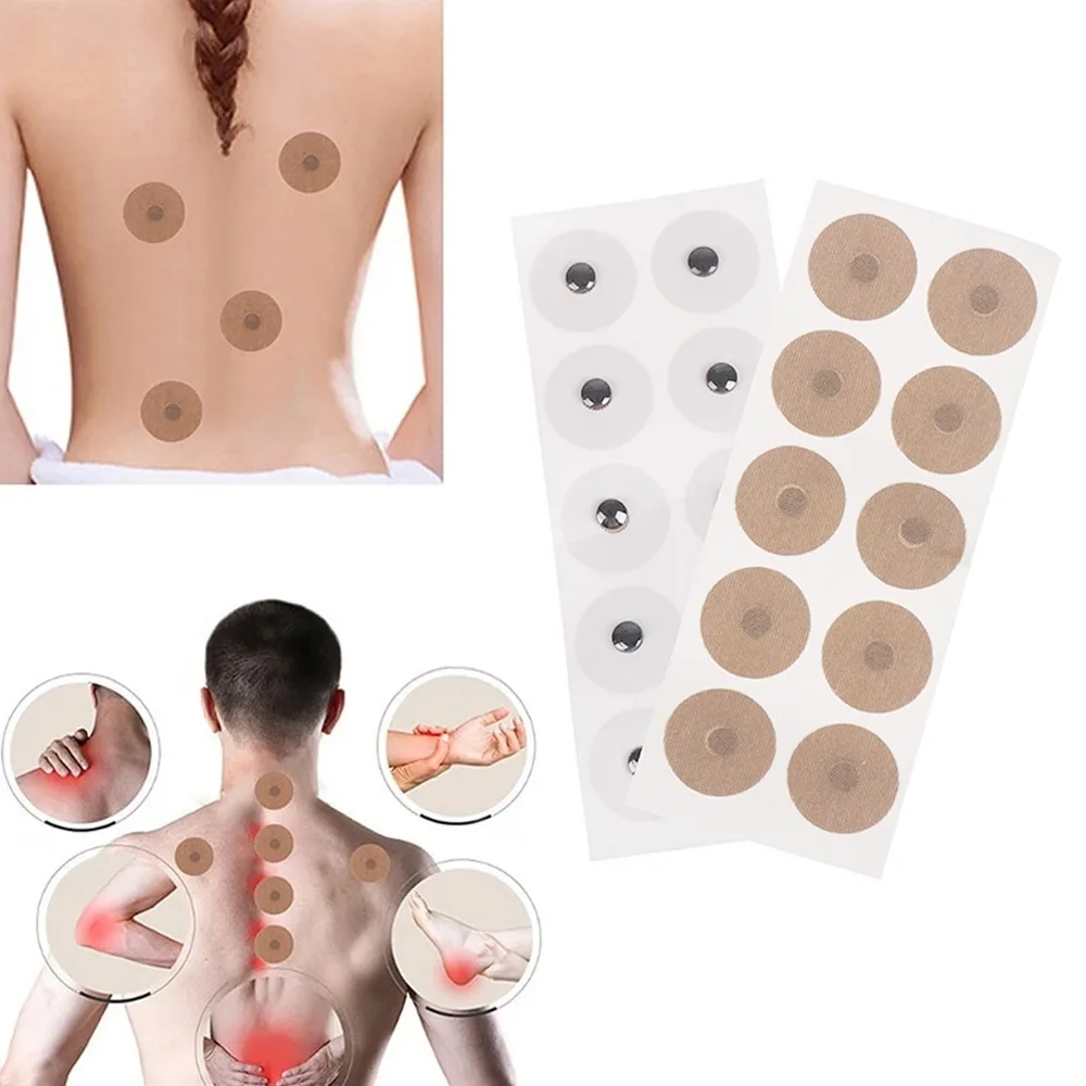 10Pcs/Sheets Gold-plated Magnetic Beads Pellets Ear Points Stickers Acupuncture Relaxation Massage Probe Weight Loss Slim