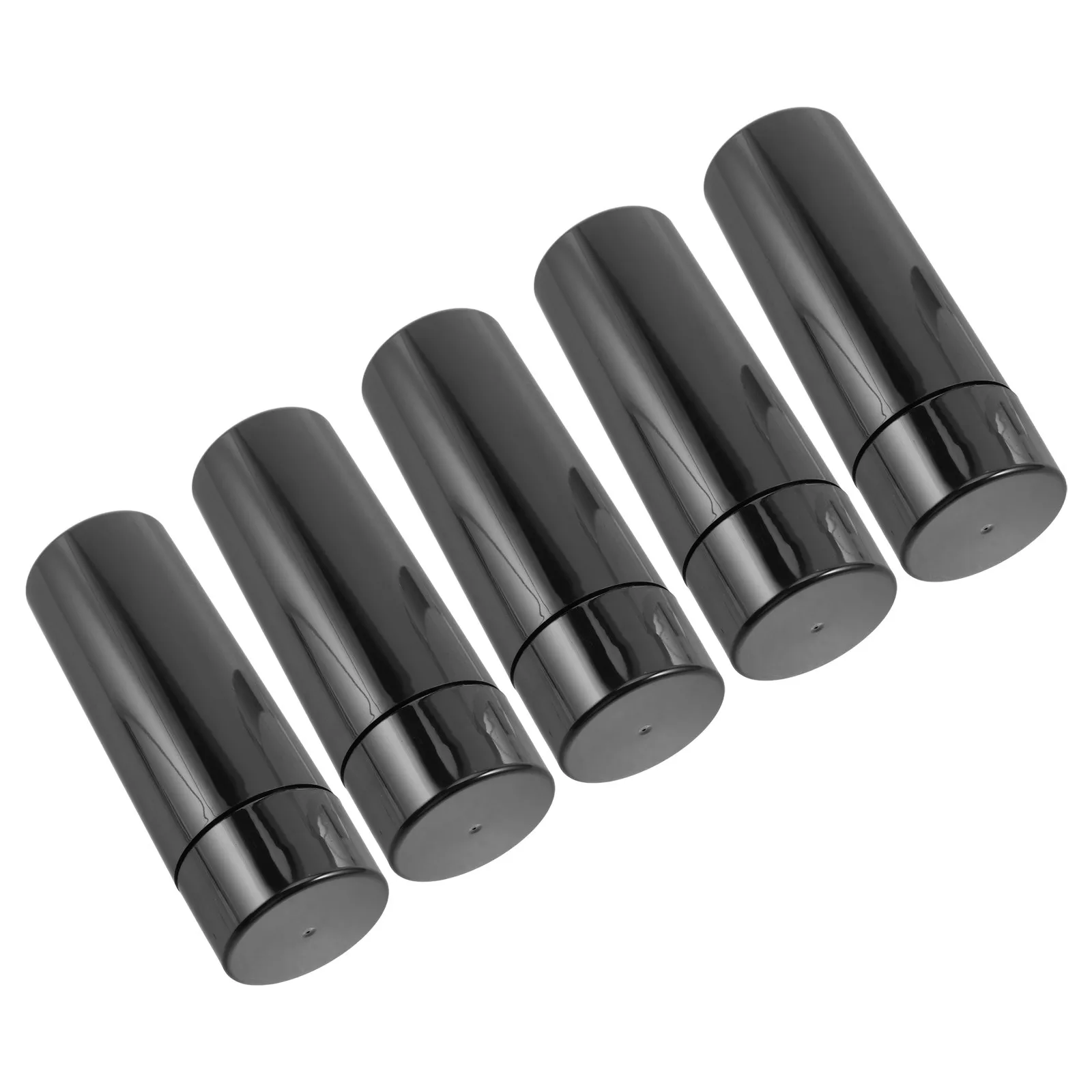 5Pcs Black Hair Fiber Bottles Refillable Powder Dispensers Compact Portable for Hair Concealer Loose Powder Storage and