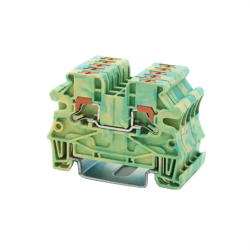 

100pcs PTV2.5-PE 2.5m㎡ Side Contact Push-in Spring Connection RPI2.5-PE Din Rail Terminal Block Approved by U/L CE RoHS