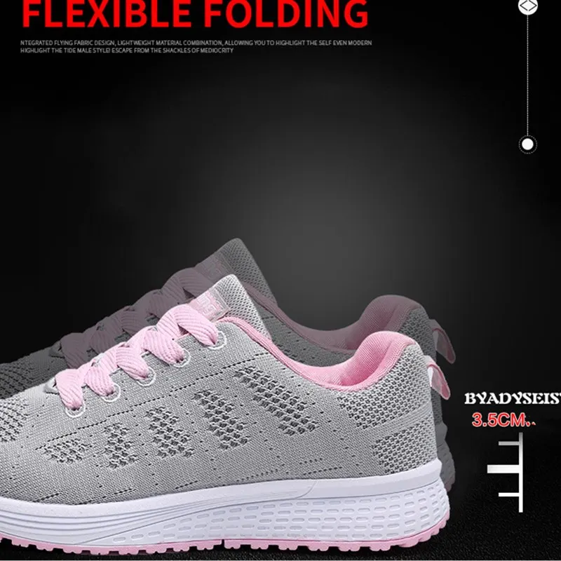 Women Casual Sport Shoes Fashion Men Running Shoes Weave Air Mesh Sneakers Black White Non Slip Footwear Breathable Jogging