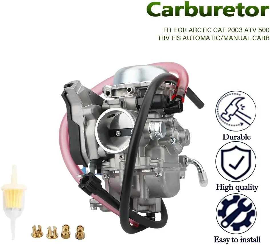Carburetor Carb 0470-458 Fit for Arctic Cat 2003 ATV 500 TRV FIS Automatic/Manual Carb