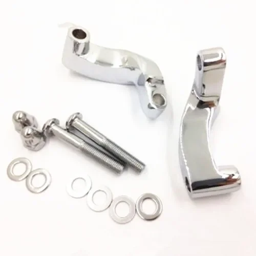 Chrome Mirror Mounting Bracket Adapter For Harley FXDF Dyna Street Bob softai Night Train Wide Glide