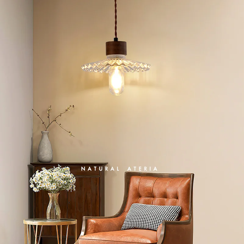 فن الديكور الزجاج قلادة ضوء LED أضواء الثريا لغرفة الطعام المطبخ مطعم قاعة غرفة نوم مُثبتة في السقف مصباح بريق