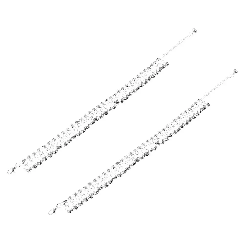 

2Pcs Vintage Ethnic Style Beach Anklets Bells Tassels Jewelry Ankle Bracelet for Women Teen Girls Decorative Foot