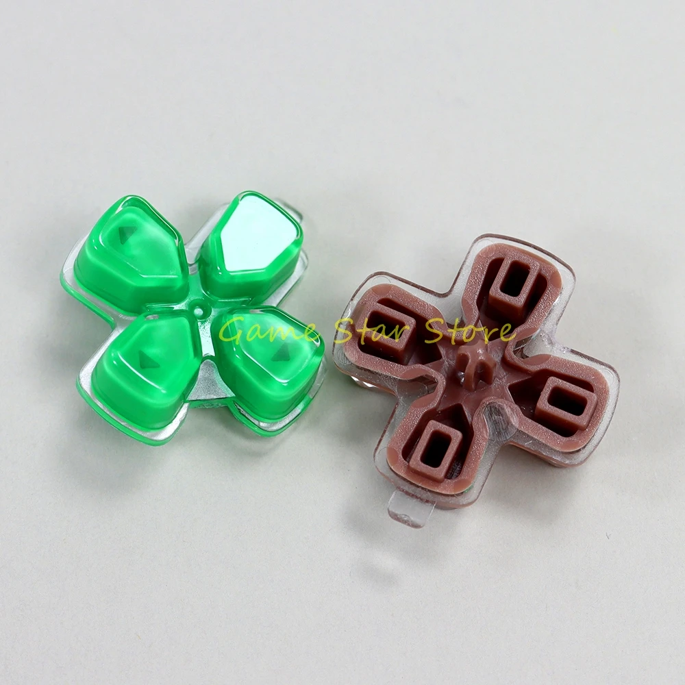 

50 шт. пластиковых кристаллических кнопок-крестиков для контроллера PlayStation 5 PS5, наборы кнопок D-Pad, игровые аксессуары