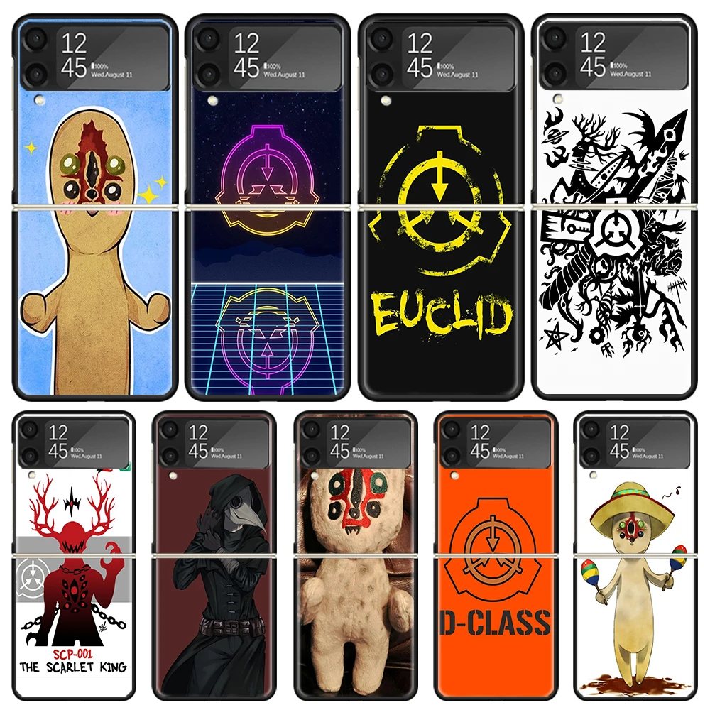 SCP Special Containment 173 Phone Case For Samsung Galaxy Z Flip3 Flip4 Flip5 Flip6 PC Shell For Z Flip 3 4 5 6 Hard Folding Art