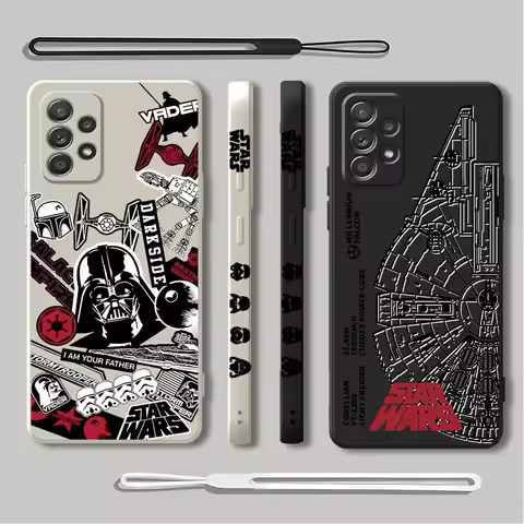 Stars W-Wars phone Case for Samsung A11 A12 A13 A14 A15 A22 A23 A32 A52 4G 5G A21s A24 4G A25 A33 A34 A42 A52s A53 A54 5G