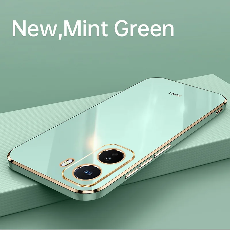Модные квадратные чехлы для телефонов VIVO iQOO Neo 11 Neo11 5G, мягкие силиконовые противоударные чехлы с защитой камеры, оригинальные задние крышки