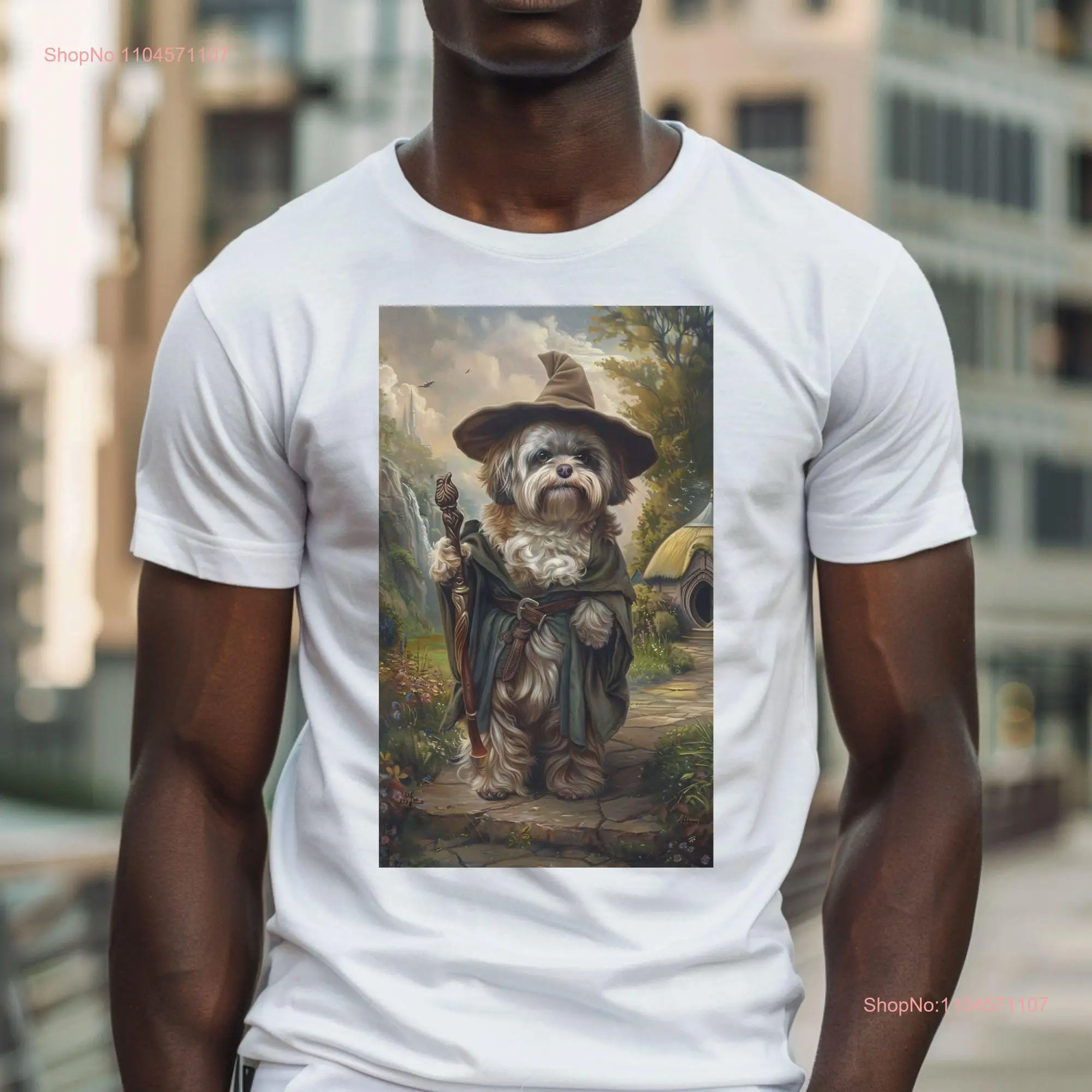 

Shih Tzu as Wizard Art Print Dog Cute Animal T Shirt Lover Idea long or short sleeves