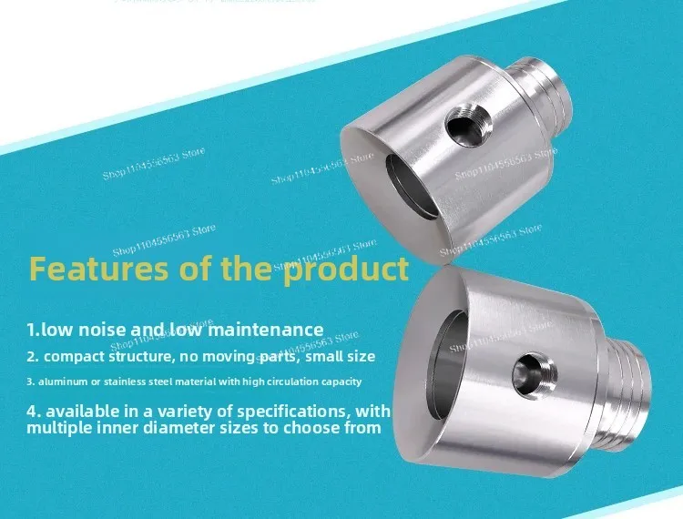 単頭アルミニウム合金エアアンプ空気圧真空発生器フィーダー（粉末吸引コンベア用）