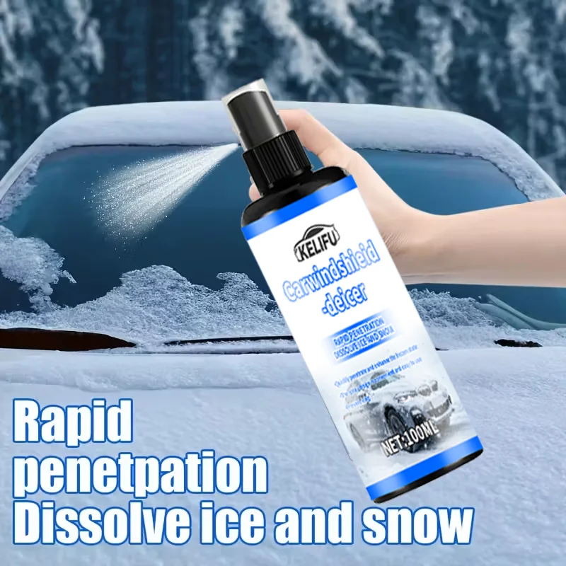 Winter Car Anti-Freeze Windshield Defogger Spray - Long-Lasting Anti-Fog & Ice, Pre-Wet Application for Windshield, Rearview Mir