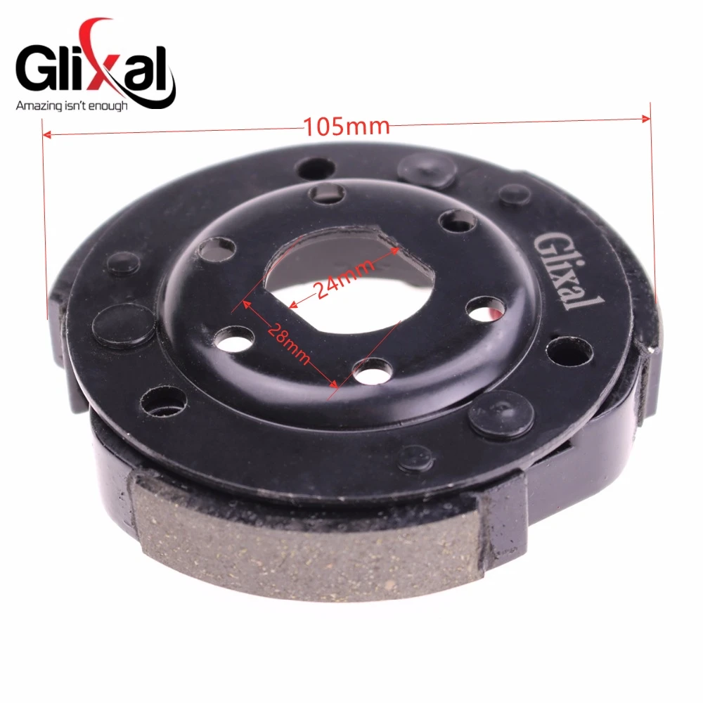 Glixal High Performance Racing Clutch Shoe Plate for GY6 49cc 50cc 139QMA 139QMB Engine Scooter Moped ATV Go-Kart