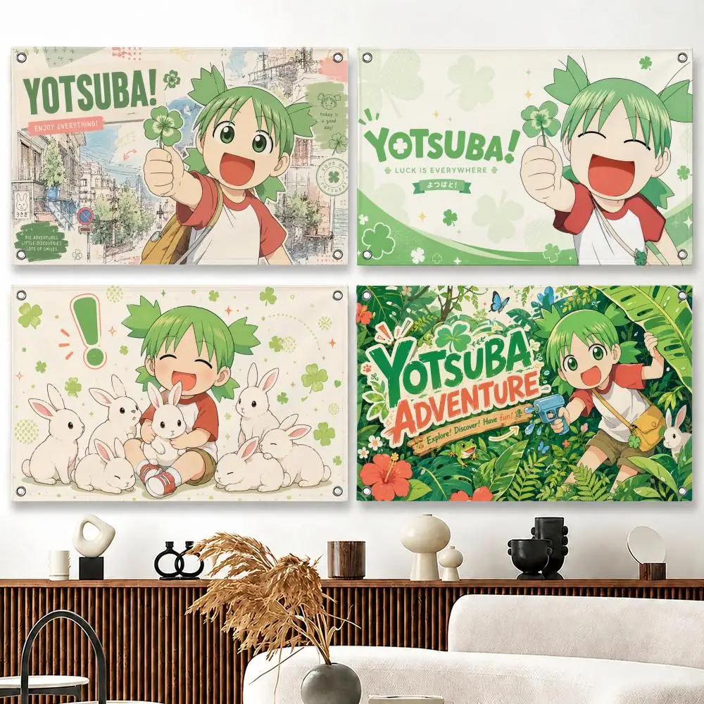Manga Character Yotsuba Koiwai Flags flag Suitable For Party Club Outdoor Interior Wall Decoration Banner Fans Gift