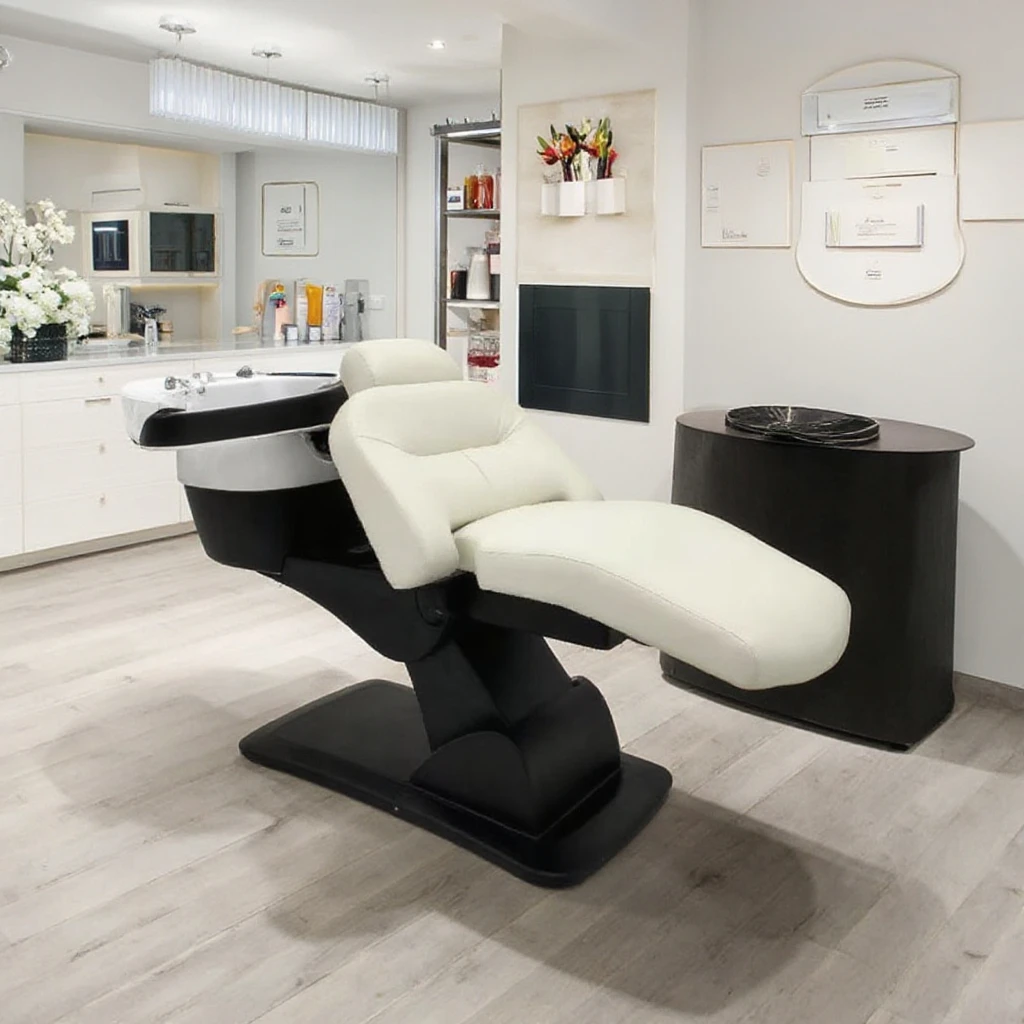 

High Quality Head Spa Shampoo Bowls and Chairs Electric Back Shampoo Chair Massage Shampoo Bed Spa Head Water Therapy