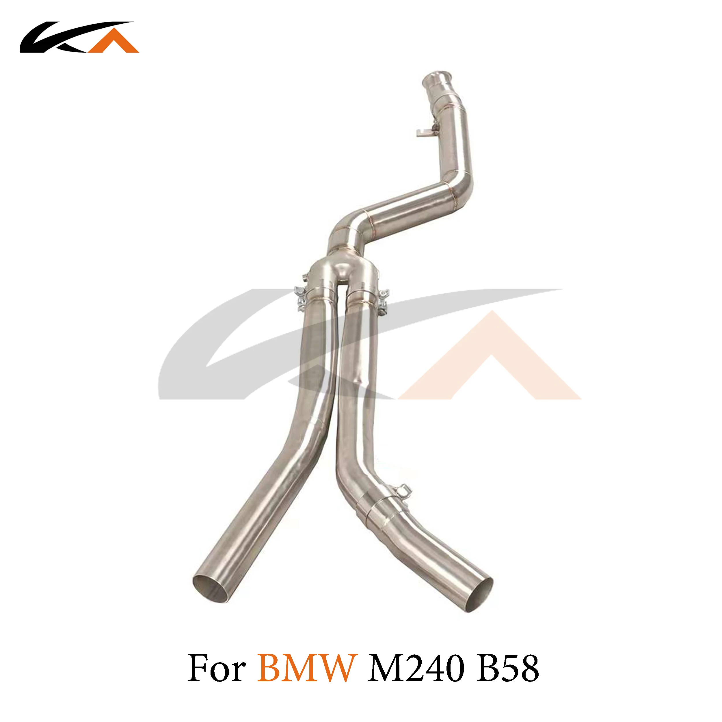 

KA Tuning exhaust system stainless steel mid pipe for BMW M240 3.0T B58 performance auto parts 3.5 inch single pipe