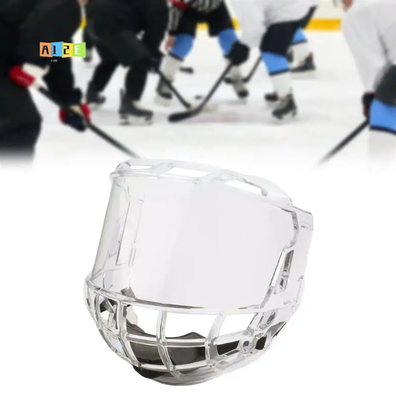 

A12E-Ice Hockey Visor Shield Combo Protective Device Dryland Hockey Match Training Practice Face Protector For Women Men