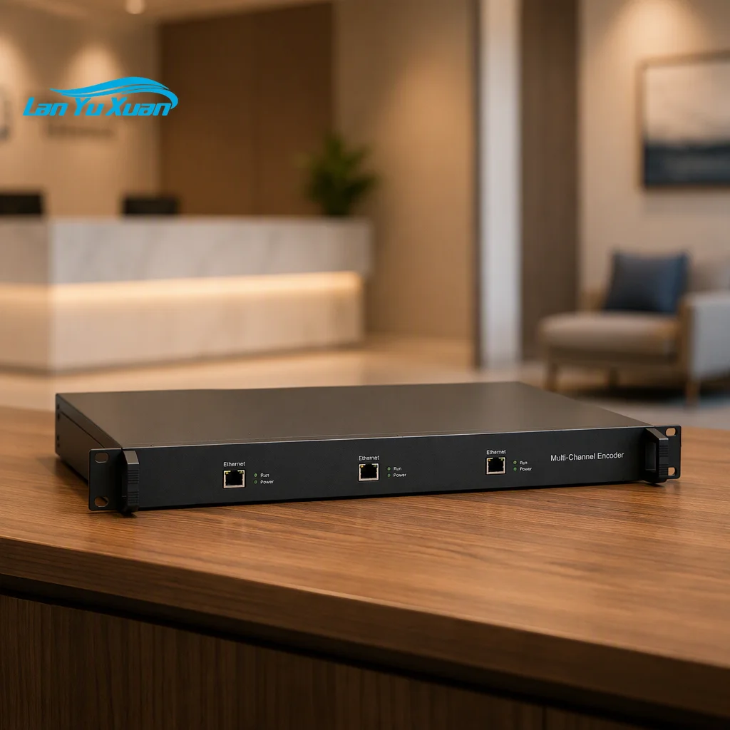 H 265 H.264 Rackmount Video Encoder 4K Ip Hardware SRT HTTP RTMP Live Streaming