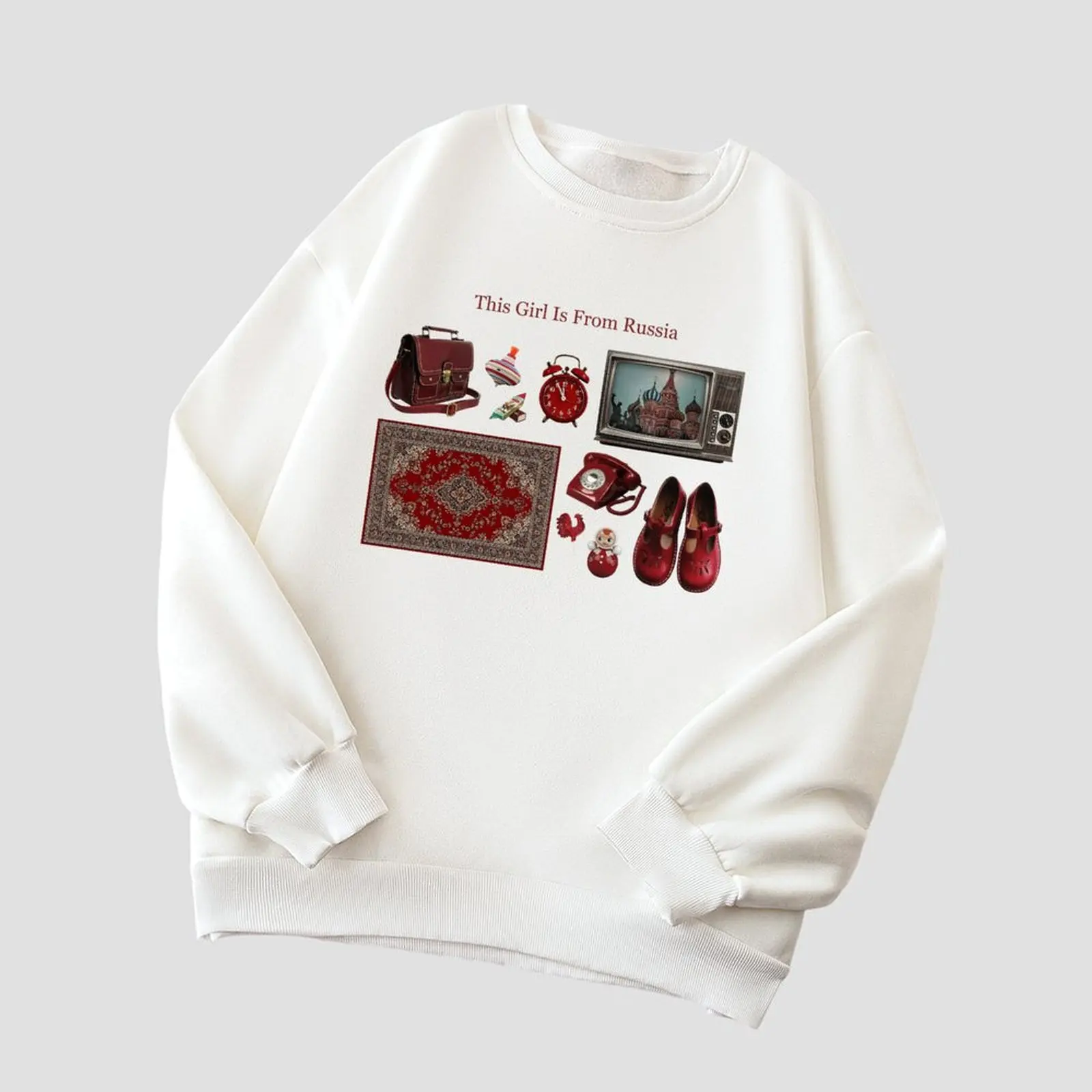 Y2k سترة نسائية برقبة دائرية ملابس شتوية مخملية غير رسمية ملابس خروج مريحة بأكمام طويلة ملابس نسائية للخريف 2025