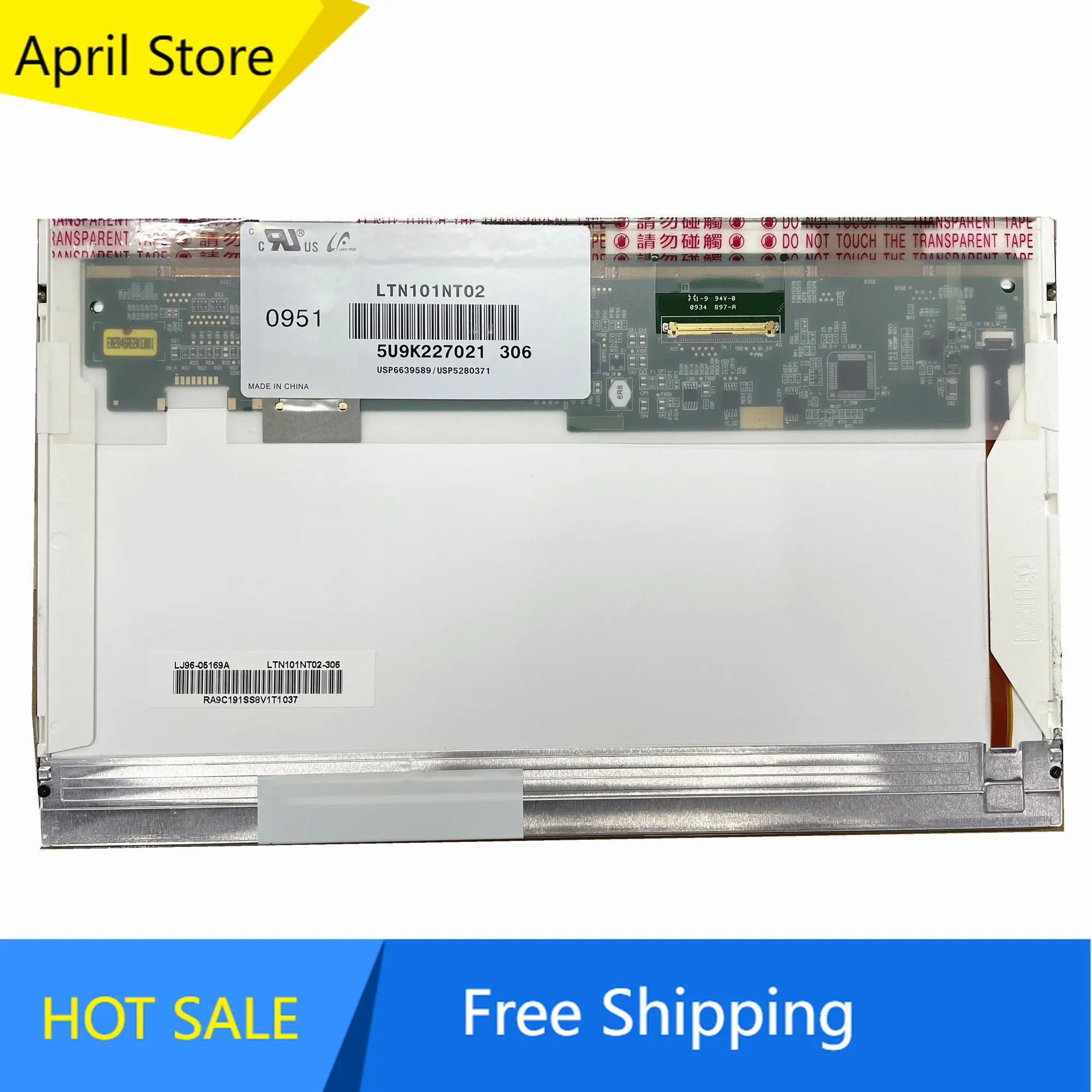 10.1'' lcd screen LTN101NT02 LTN101NT06 B101AW03 V.0 V.1 V.2 HSD101PFW2 N101L6-L02 L01 CLAA101NC05 Laptop LCD Screen 1024*600