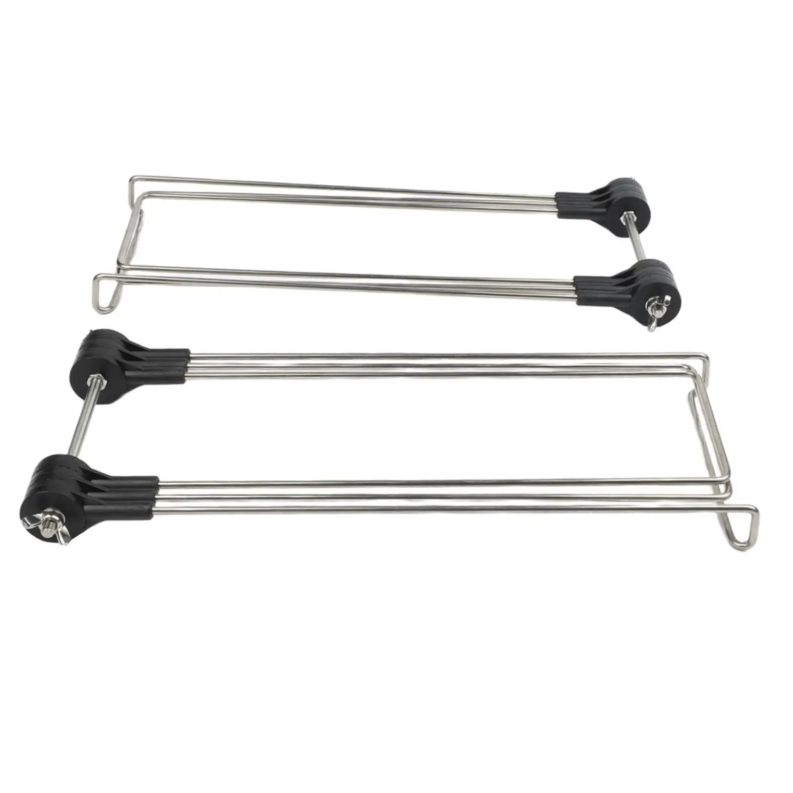 2Pcs Solar Panel Bracket Stainless Steel 360-Degree Adjustable Angle Solar Panel Stand Foldable Solar Panel Brackets