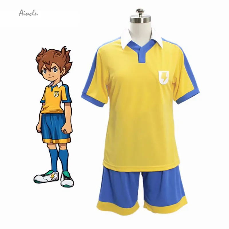 

Ainclu New Inazuma Eleven Raimon School Golden Football костюм для косплея Джерси