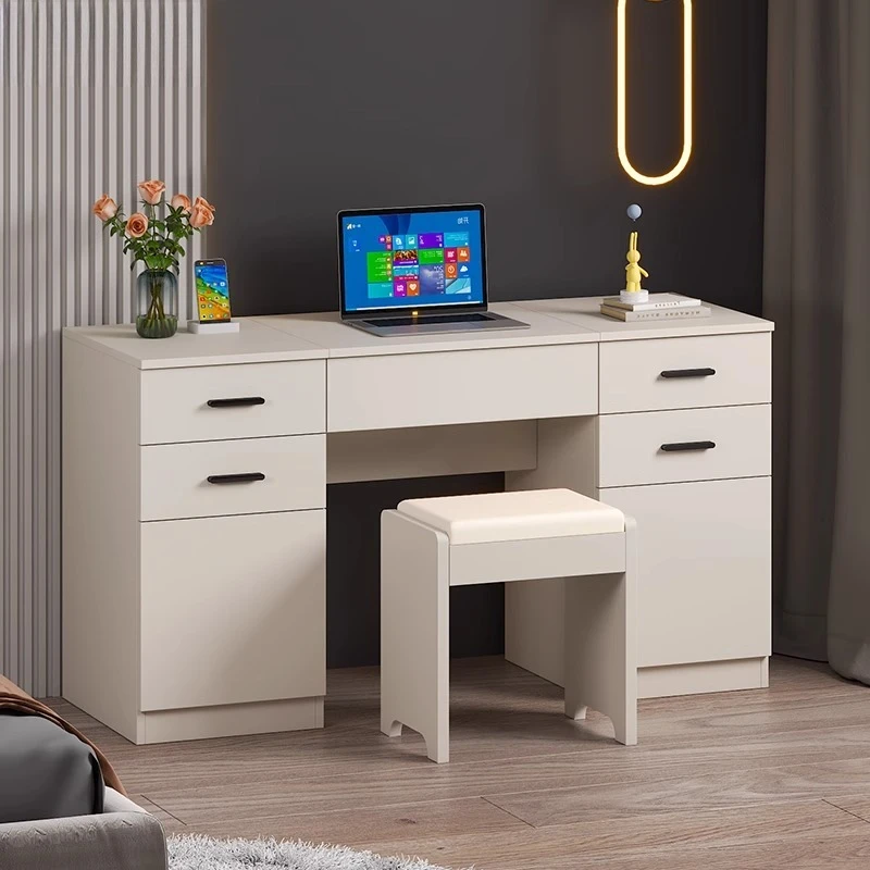 

Табурет для туалета, туалетные принадлежности для макияжа с зеркалом и шкафом для ювелирных изделий, дешевый туалетный столик для спальни, прическа, женская станция для макияжа