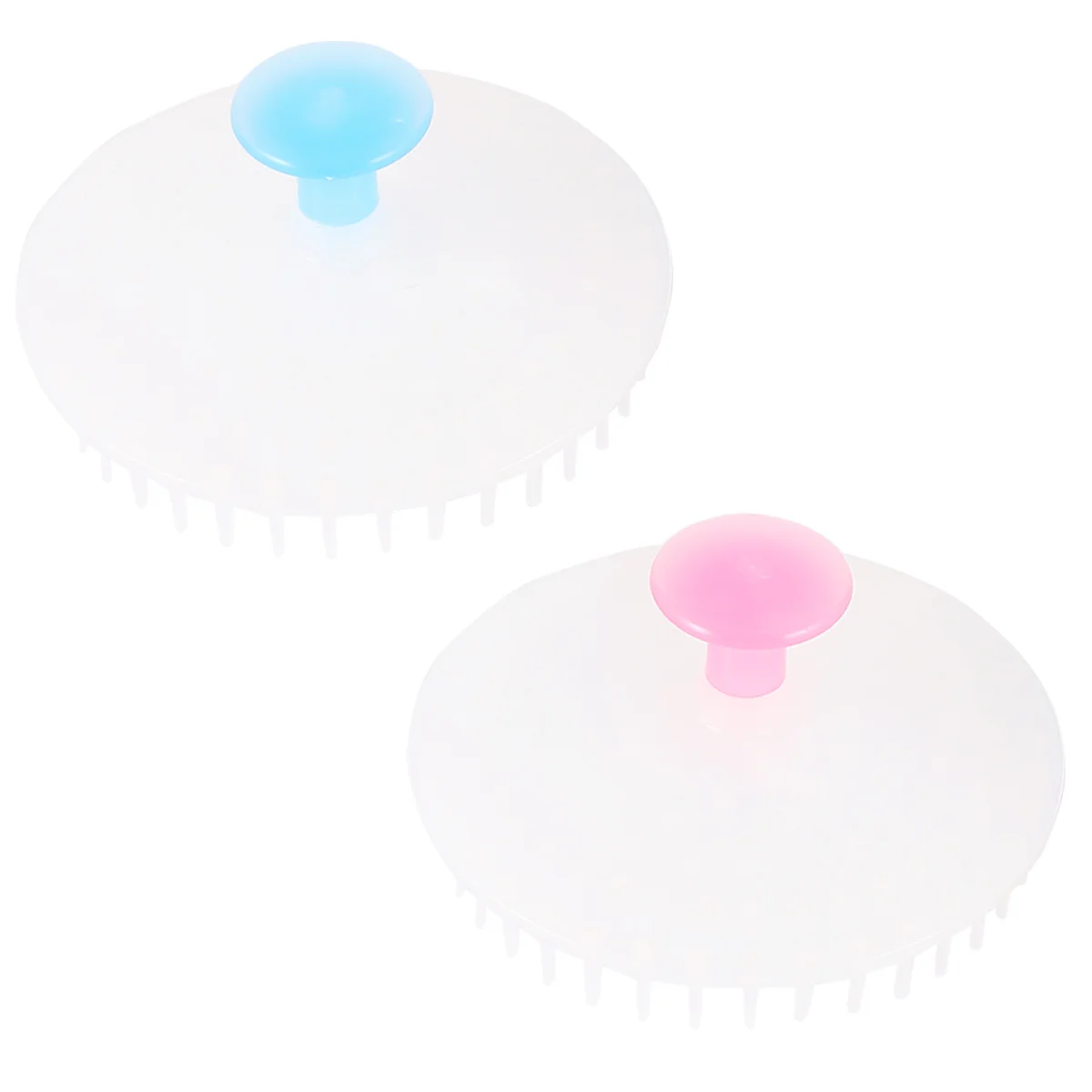 

2pcs Handheld Shampoo Brush For Women Head Scalp Massager Water-Resistant Bathing Tool Portable Shower Hair Brush Deep Clean