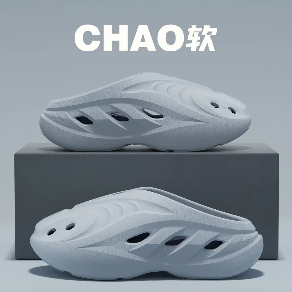 ClaWave Men's Arch Support EVA Clogs Non-Slip Odor-Free Thick Sole Closed Toe Recovery Slides  5.5cm Higher