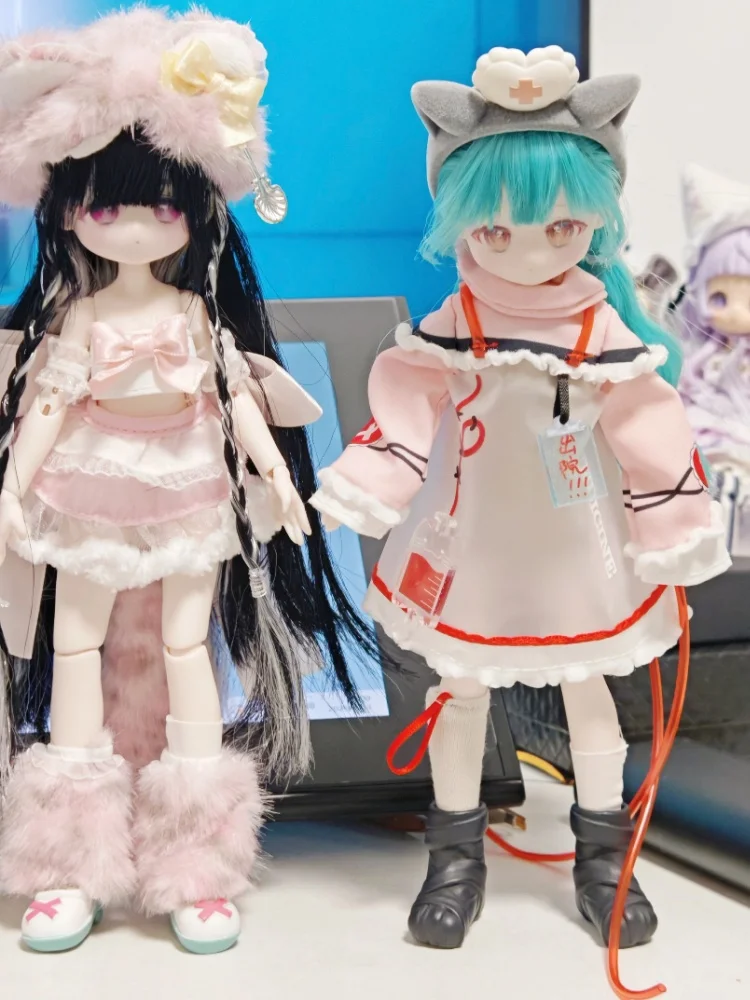 

Inedible Dolls Blind Box Lovely Kwaidan 1/8 Scale Hair Transplant Bjd Figurin Cute Spooky Rabbit Themed Doll For Collectors Toys