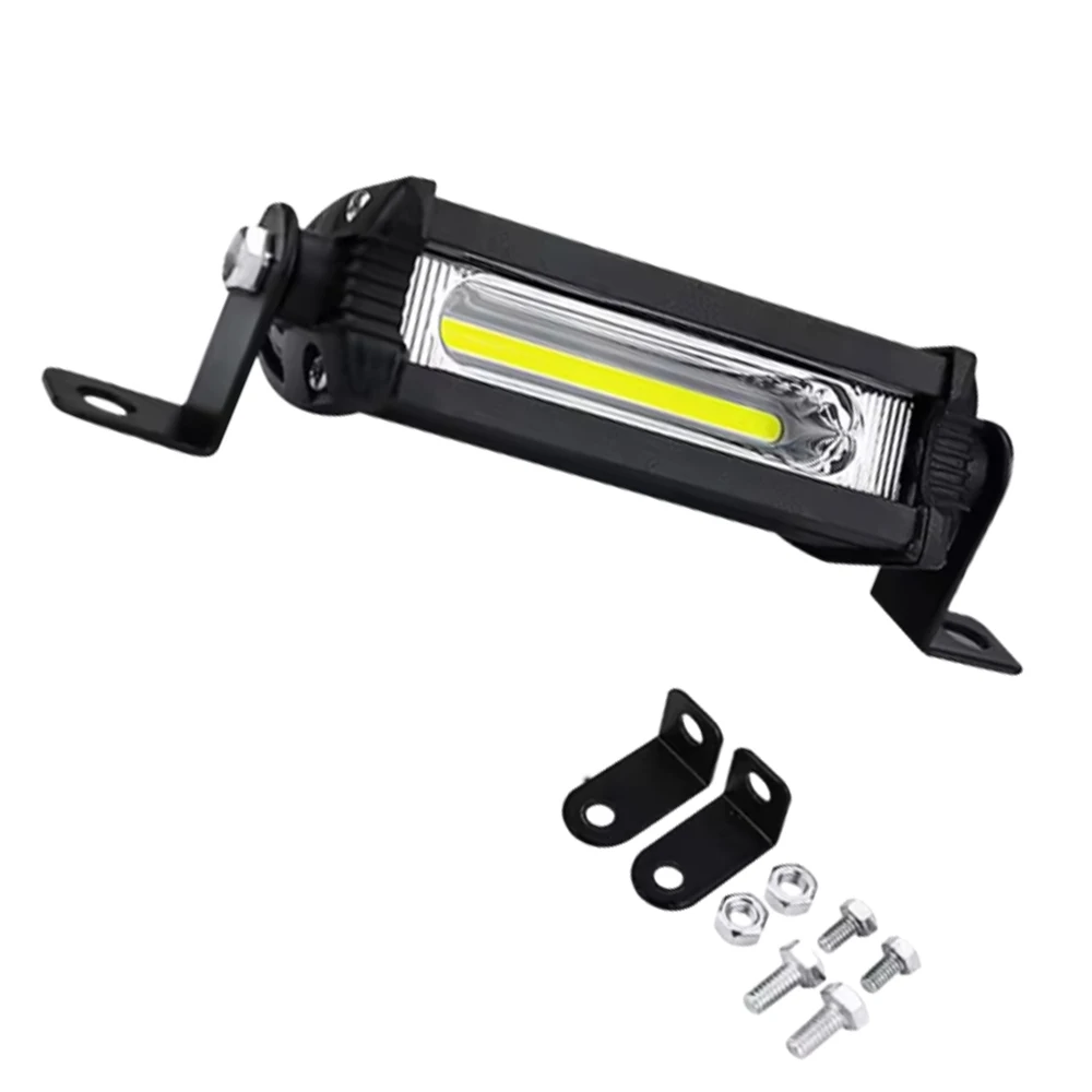 1pc 9W 12V-24V white light 4-inch mini work light strip accessory fit for UTV SUV motorcycle four-wheel off-road vehicle truck