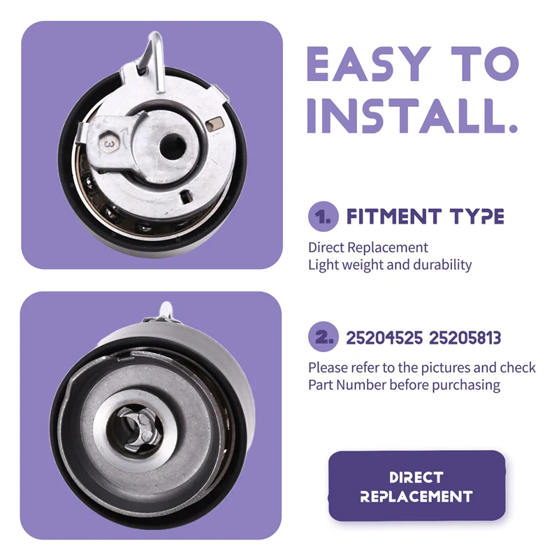 

25204525 25205813 Engine Timing Belt Tensioner Timing Parts For GM Onix 1.0L 2.0L