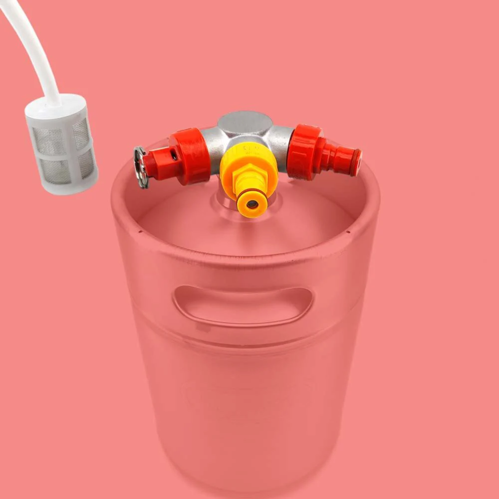 KegLand Mini Keg Niskoprofilowy zestaw głowicy gwintującej z blokadą kulową Homebrew