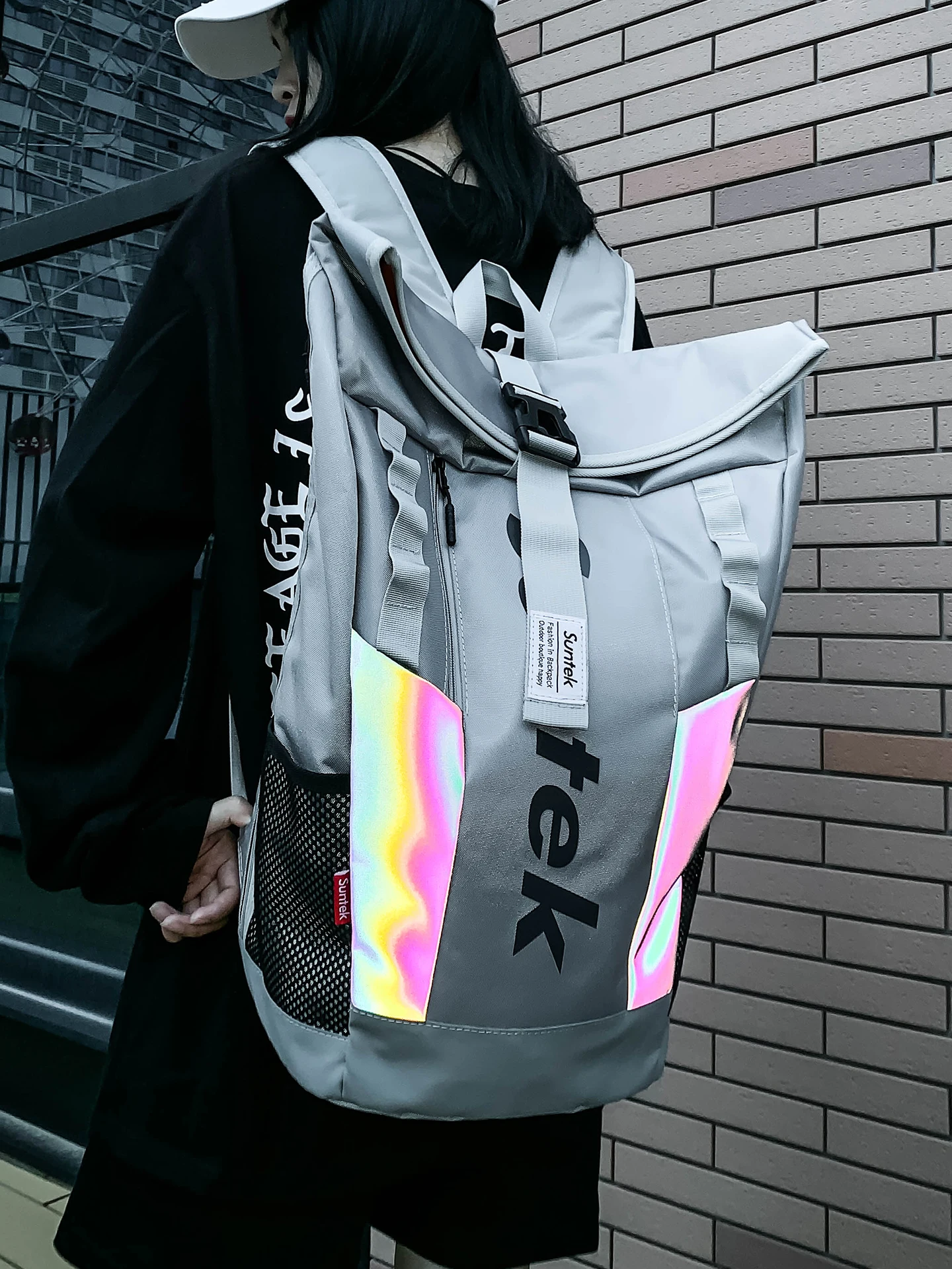 

Large Capaci Sports Bapa for Men College Students Mountain Climbing Cuter Bag Faionable Trendy Workwear Dual oul...