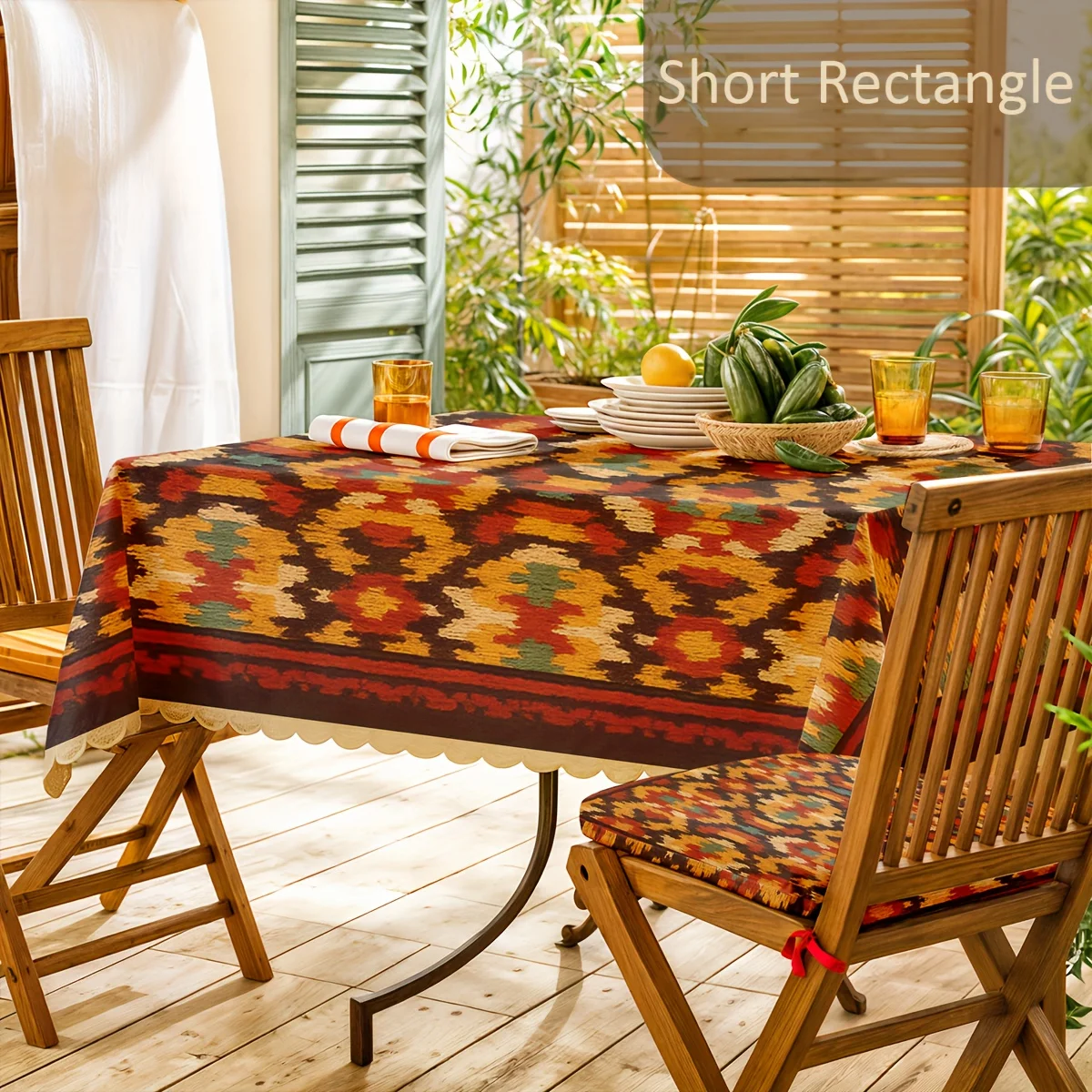 Colorful three-layer tablecloth, suitable for events and celebrations - suitable for indoor and outdoor usezyc