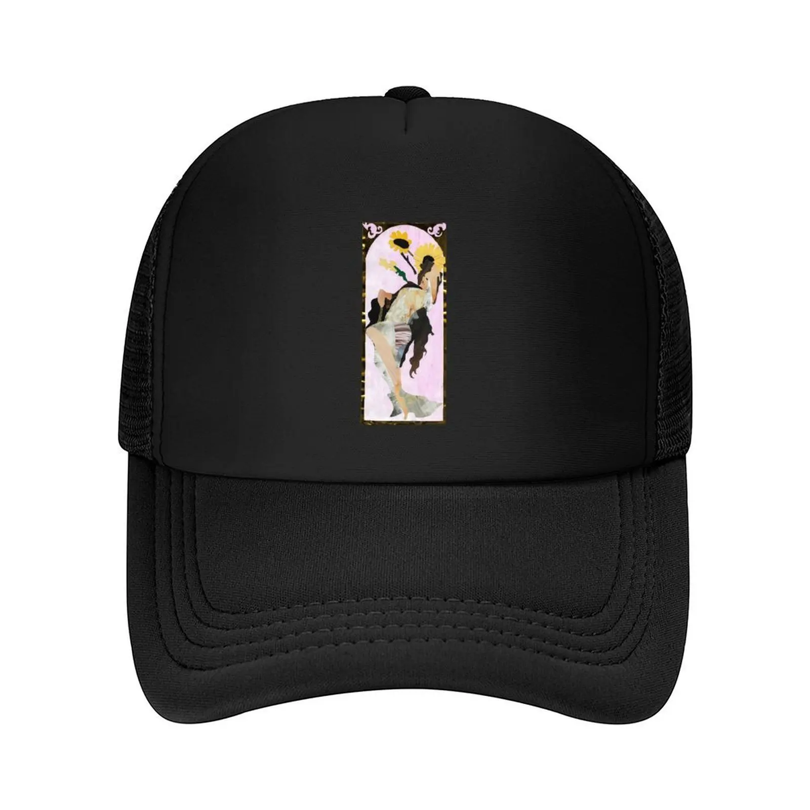 

Collage Summer Alphonse Mucha Baseball Cap Beach Bag Designer Hat luxury caps Streetwear Men's Caps Women's