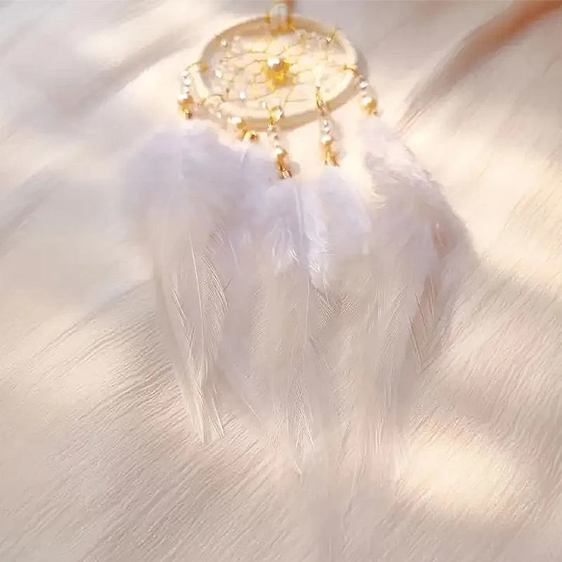 الإبداعية سيارة قلادة حلم الماسك الغابات ريشة الرياح الرنين الديكور هدية عيد الحب جرلي هدية عيد ميلاد ديكور المنزل