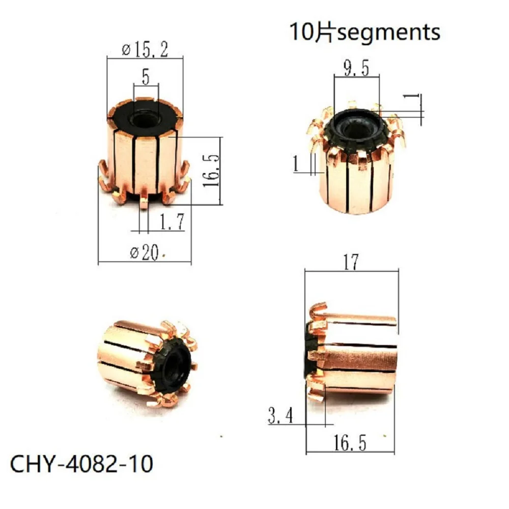 整流器リバーサー,銅ヘッド,15.2x5x16.5x10p,Chy-4082-10