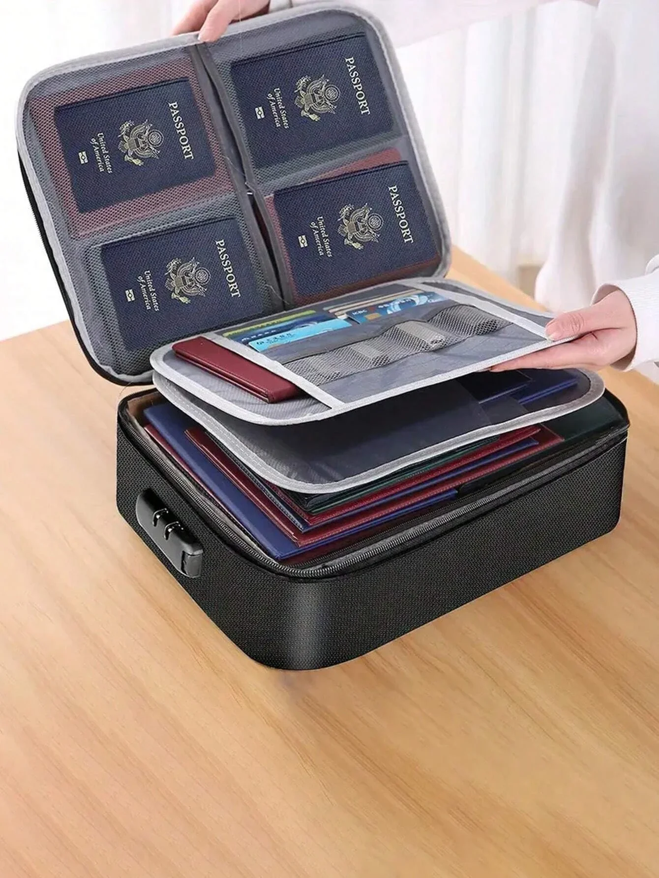 1pc Multi-layer Document  Bag