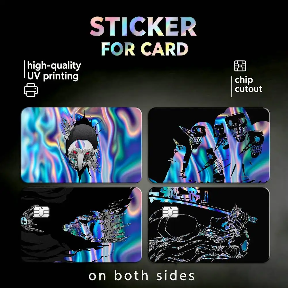 

M-Menos G-Grande Holographic Shiny Laser Card Skin Sticker for Debit Credit Cards