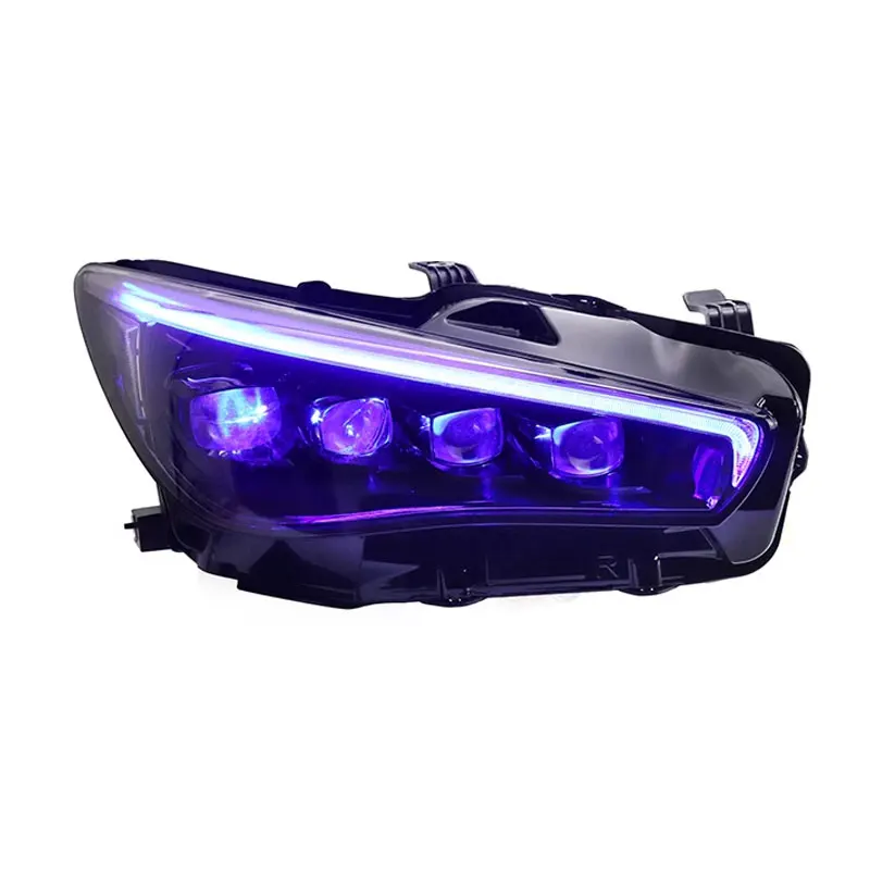Head Lamp for Infiniti Q50 Q50L LED Headlight 2014-2024 Headlights Q50 DRL Turn Signal High Beam Angel Eye Projector Lens