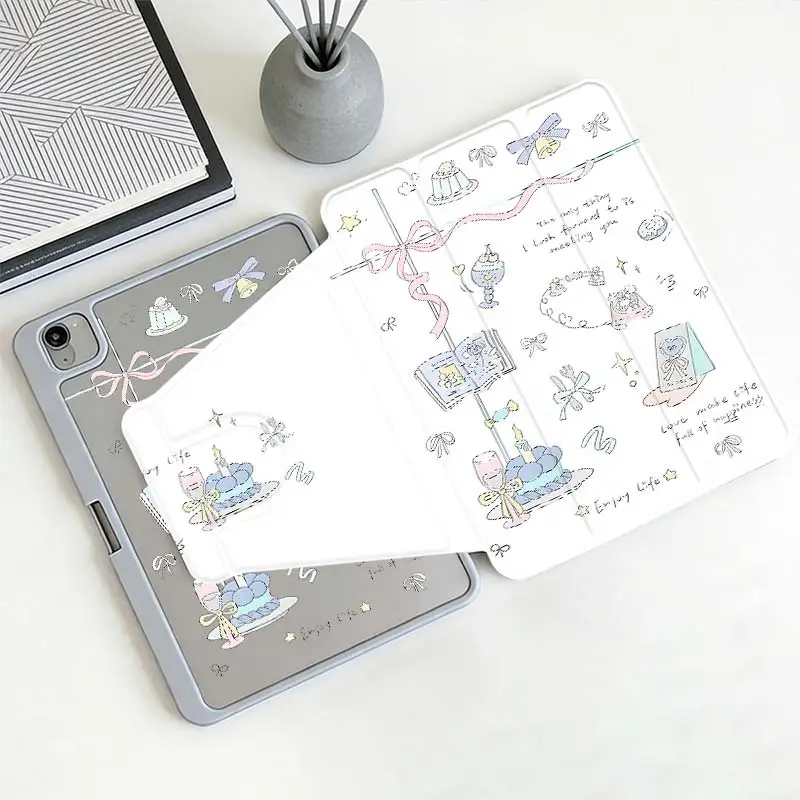 360° Rotate Tri-Fold Smart Case For IPad Mini6 8.3 Pro 10.5 Pro11 iPad 10.2 7/8/9 4/5 10.9 10th iPad A16 2025 11 Air11/13