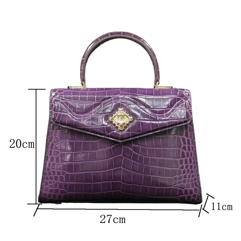 Women\'s handbag Women Genuine Leather Bag Crocodile skin Women\'s bags luxury designer handbag Women Leather Handbag Brand women